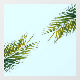 Palm tree branch window cling