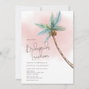 Palm Tree Bridesmaids Luncheon Invitation