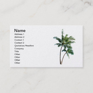 Palm Tree Business Card
