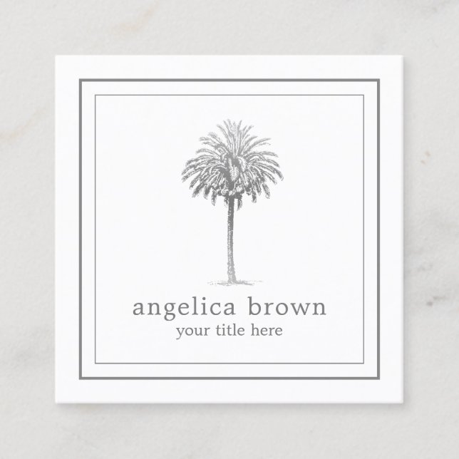 Palm Tree Business Card (Front)