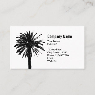 Palm tree business card template