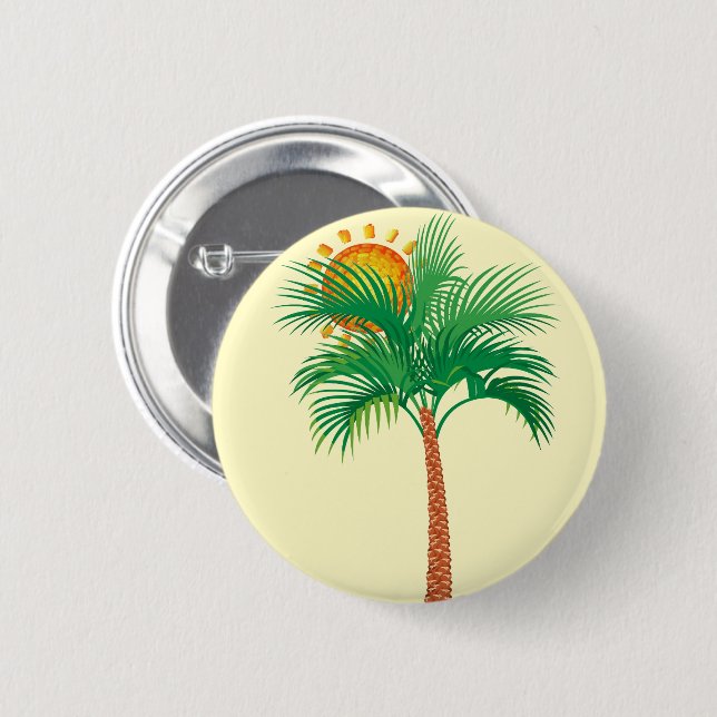 Palm Tree Button (Front & Back)