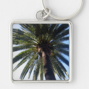 Palm Tree California Beach Custom Keychain