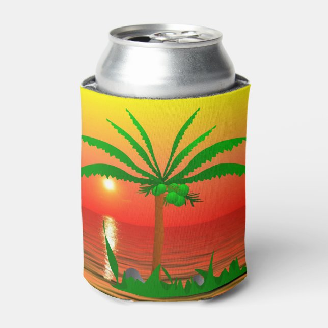 Palm Tree Can Cooler (Can Front)