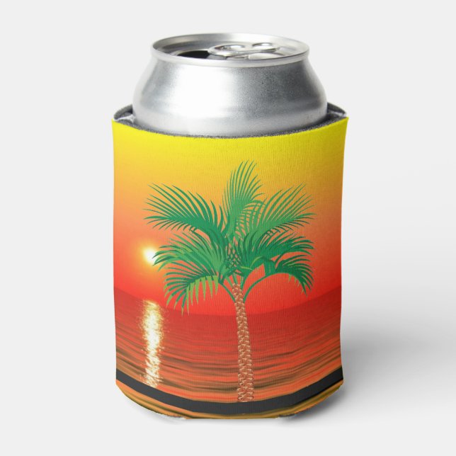 Palm Tree Can Cooler (Can Front)