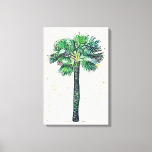 Palm tree canvas print