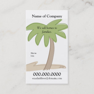 Palm Tree - Card Template