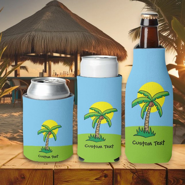 Palm Tree Cartoon Bottle Cooler (Creator Uploaded)