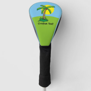 Palm Tree Cartoon Golf Head Cover