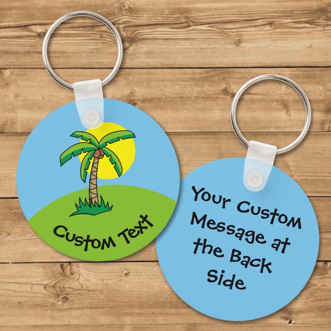 Palm Tree Cartoon Keychain (Creator Uploaded)