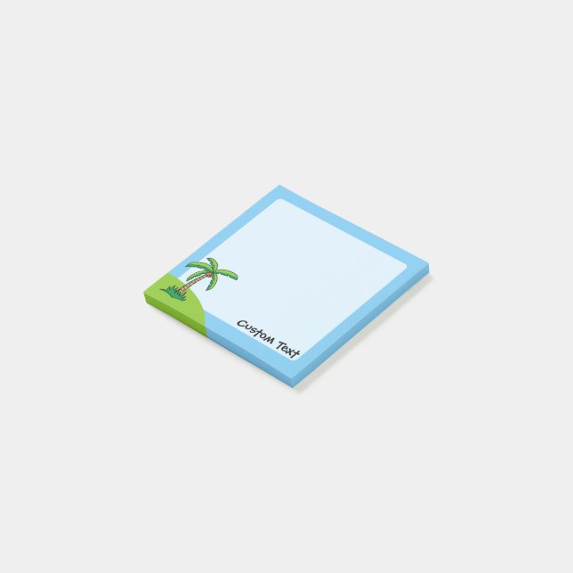 Palm Tree Cartoon Post-it Notes (Angled)