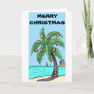 Palm tree Christmas card