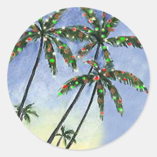 Palm Tree Christmas - gift tags