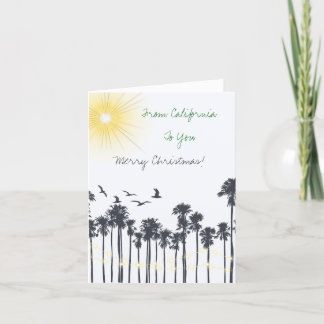 Palm Tree Christmas Holiday Card