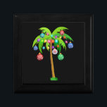 Palm Tree Christmas Lights Funny Beach Summer Gift Box<br><div class="desc">Palm Tree Christmas Lights Funny Beach Summer</div>