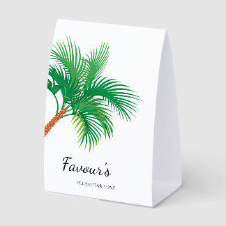 Palm Tree Coastal Destination Wedding Favors