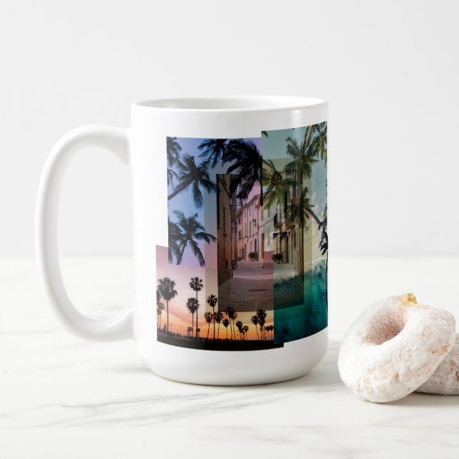 Palm tree coffee mug (With Donut)