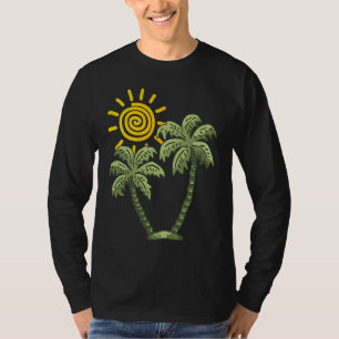 Palm Tree Cruising Summer Getaway Vacation Tropica T-Shirt