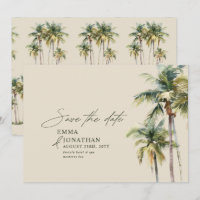 Palm Tree Destination Elegant Coastal Wedding