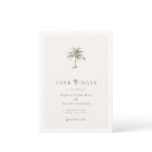Palm Tree Destination Wedding Photo Save The Date