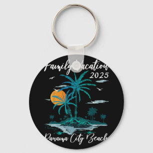 Palm Tree Family Vacation 2025 Florida Panama City Key Ring