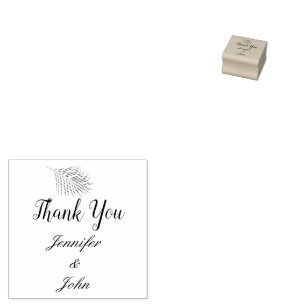 Palm Tree Foliage Patterns Leaf Tropical Wedding Rubber Stamp