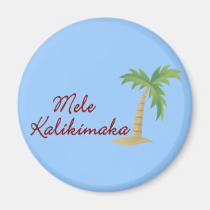Palm Tree hawaiian christmas 2 Magnet