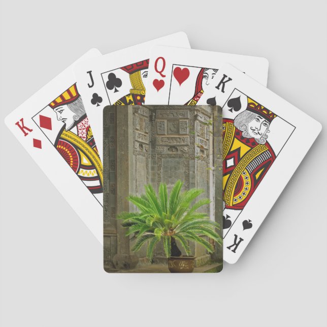 Palm Tree | Hongcun, China Playing Cards (Back)