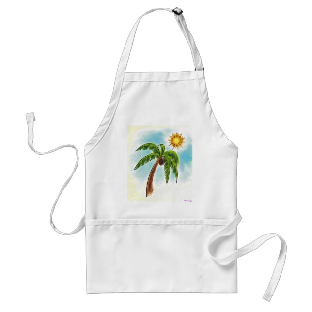 Palm Tree In The Sun Standard Apron (Front)