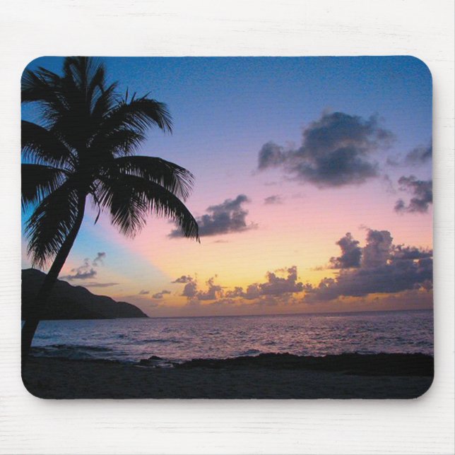 Palm Tree in the Sunset Mouse Mat (Front)
