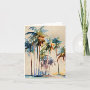 Palm Tree Island Breeze Note Card