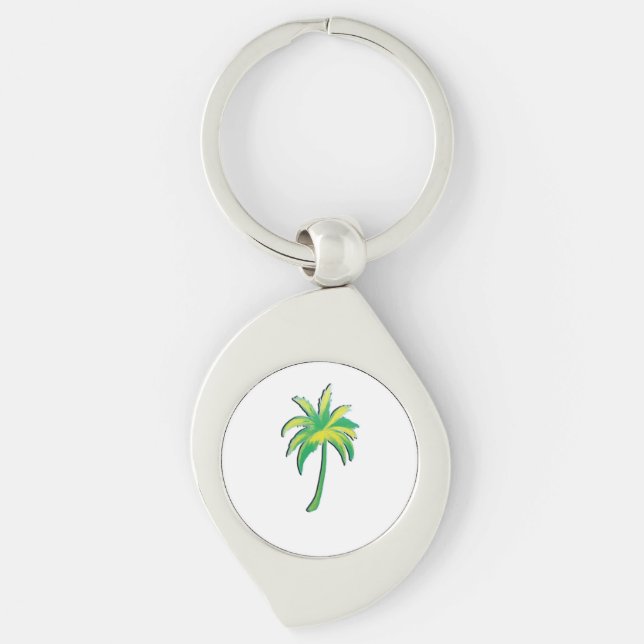 Palm Tree  Key Ring (Front)