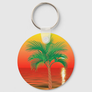 Palm Tree Keychain