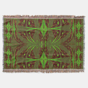 Palm Tree Leaves 5 Throw Blanket