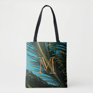 Palm Tree Leaves M Tote Bag