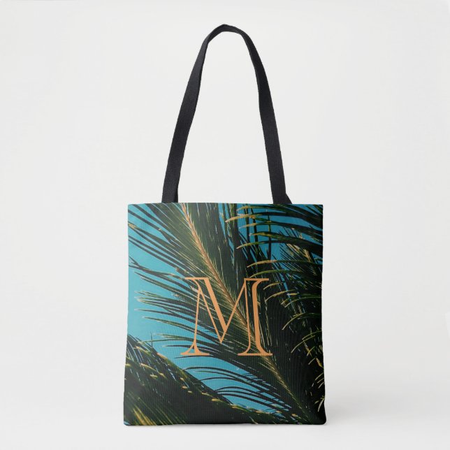 Palm Tree Leaves M Tote Bag (Front)