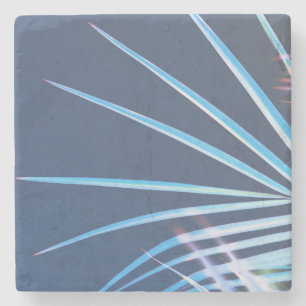 Palm Tree Leaves Minimalism Sketch Stone Coaster