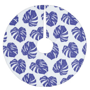 Palm Tree Leaves: Natural Pattern Brushed Polyester Tree Skirt