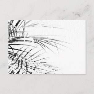 Palm Tree Leaves Sketch Minimalism Enclosure Card