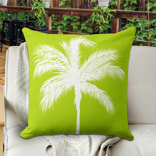 Palm Tree Lime Outdoor Cushion (Creator Uploaded)
