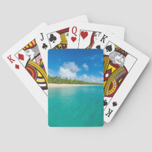Palm tree lined beach, Tonga Playing Cards