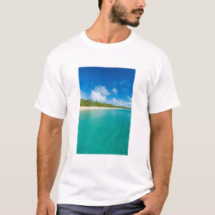 Palm tree lined beach, Tonga T-Shirt