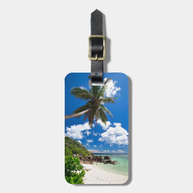 Palm tree luggage tag (Front Vertical)