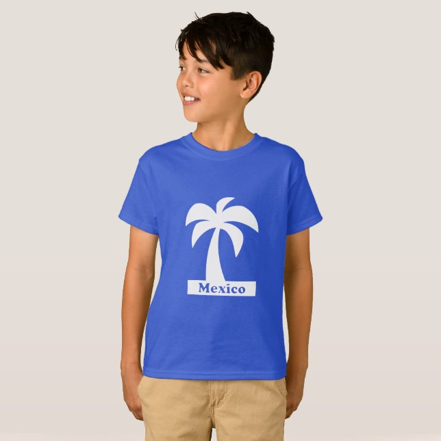 Palm Tree (Mexico Vacation) - Kids' Basic T-Shirt (Front Full)
