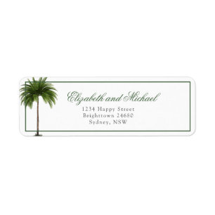 Palm Tree Modern Elegant Chic Wedding