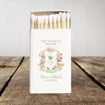 Palm Tree Monogram Beach Summer Wedding Favour