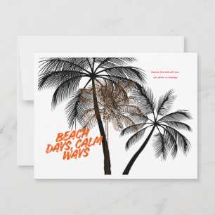 Palm Tree Motivation Art – Fully Customizable RSVP Card