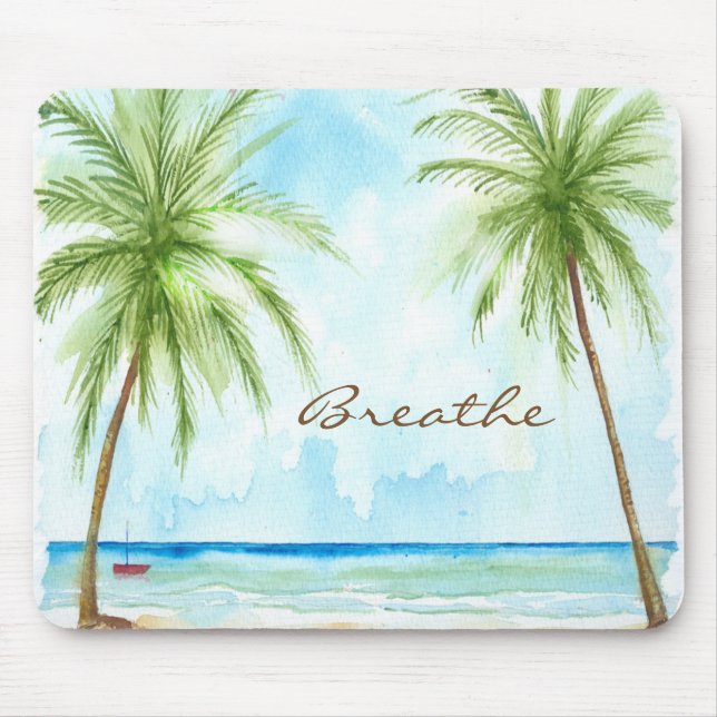 Palm Tree Mouse Pad (Front)