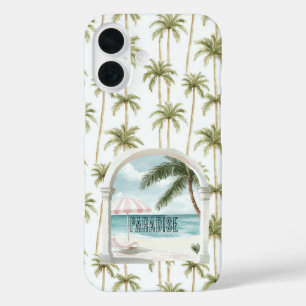 Palm Tree Ocean Paradise iPhone 16 Case