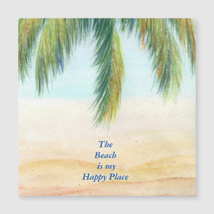 Palm tree on a sunny day on the beach